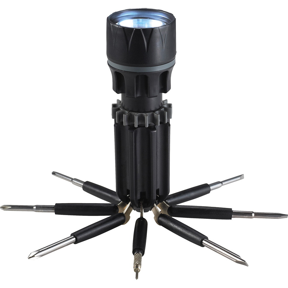 Spidey 8-in-1 Scredriver Flashlight – Black