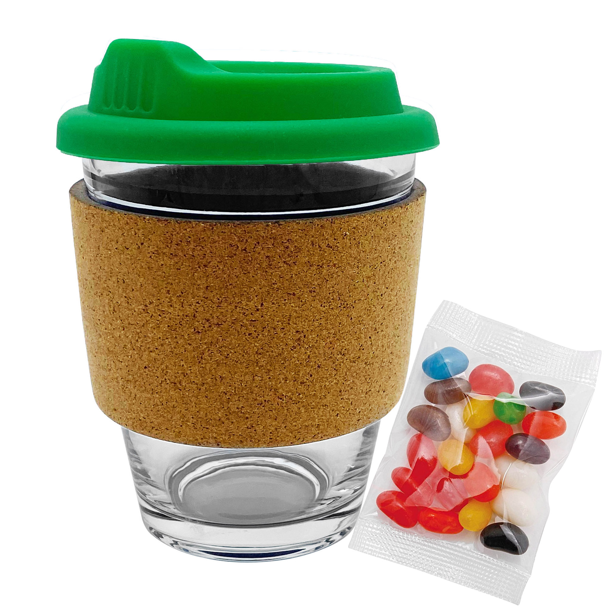 Jelly Bean In Cork Band Glass Coffee Cup - 61140_102414.jpg