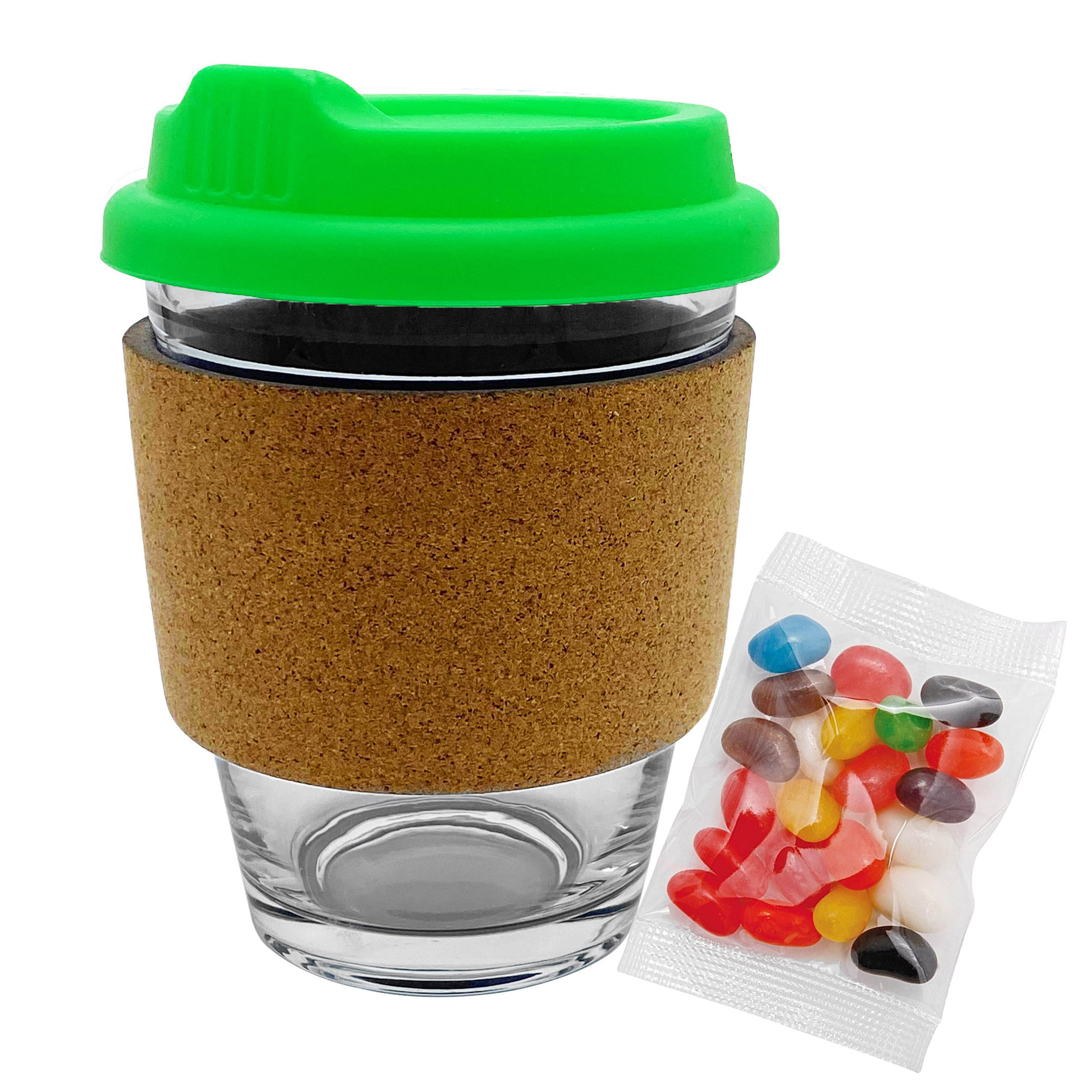 Jelly Bean In Cork Band Glass Coffee Cup - 61140_102418.jpg