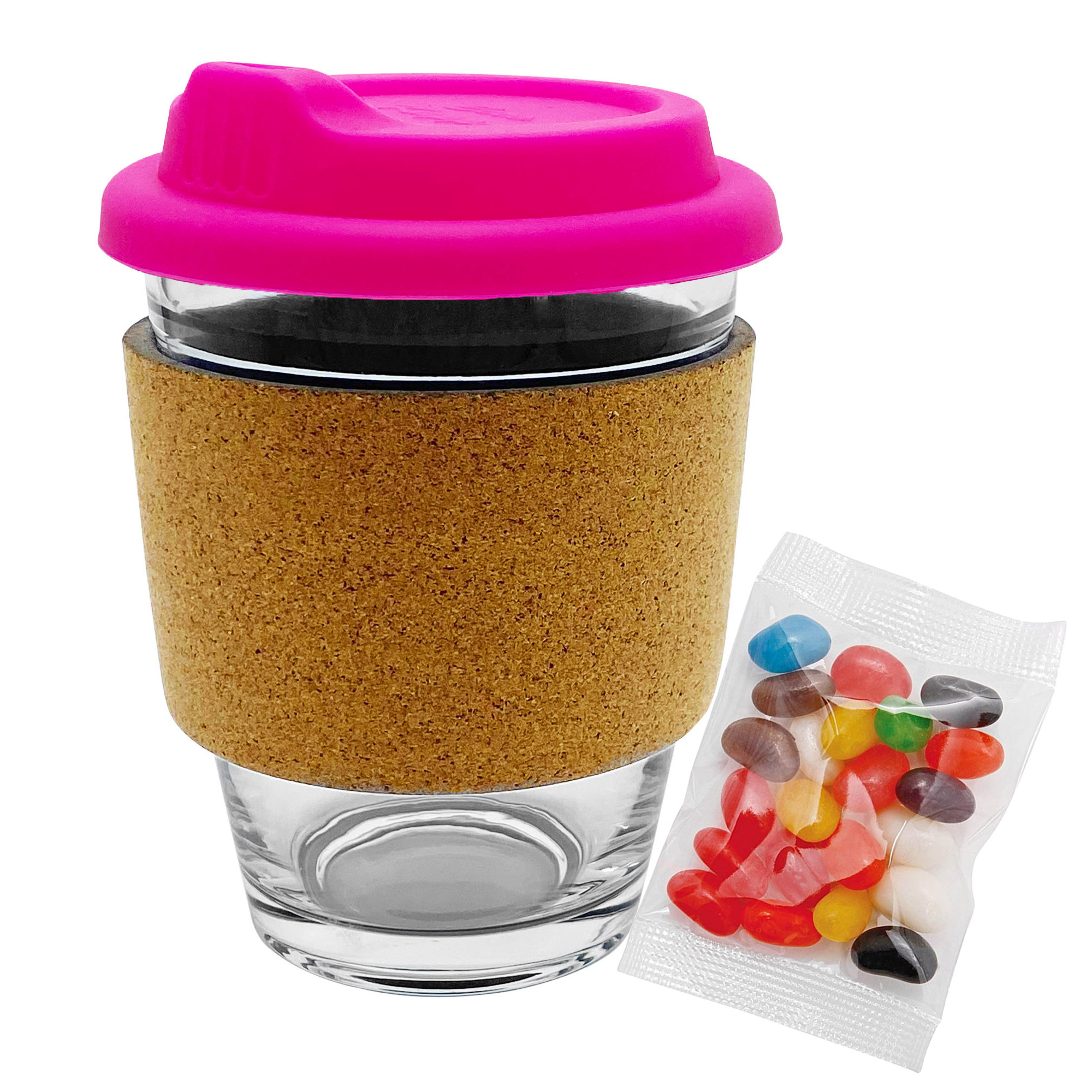 Jelly Bean In Cork Band Glass Coffee Cup - 61140_102419.jpg