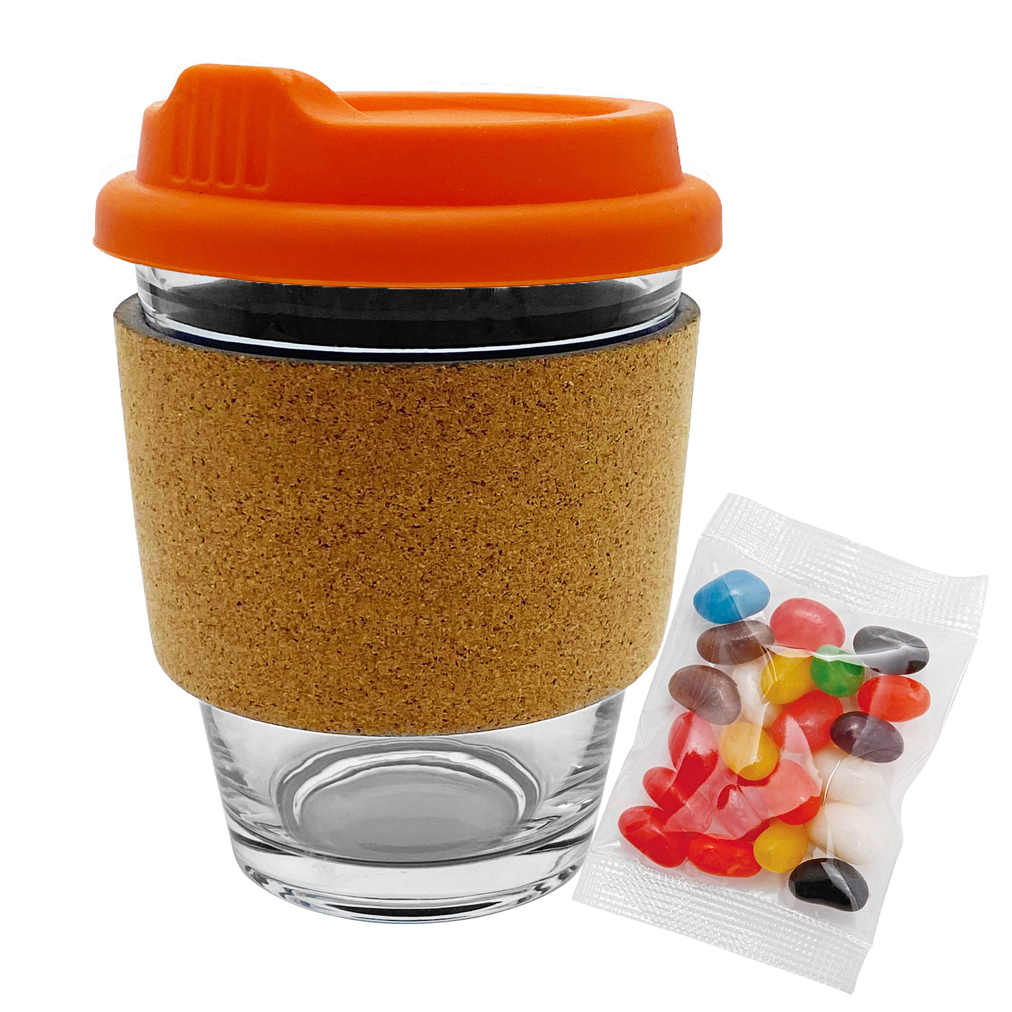 Jelly Bean In Cork Band Glass Coffee Cup - 61140_102420.jpg