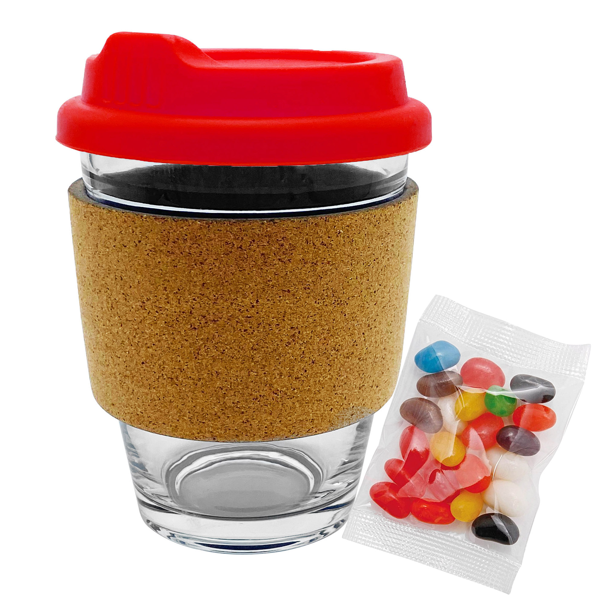 Jelly Bean In Cork Band Glass Coffee Cup - 61140_102422.jpg