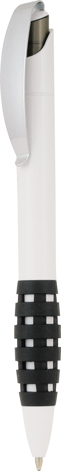 Plastic Pen With Hatched Design Grip Madrid - 21910_116253.jpg