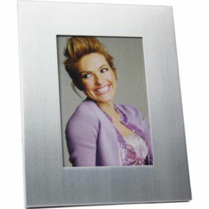 Photo Frame 6 X 4 Inch Prints Brushed Stainless Steel