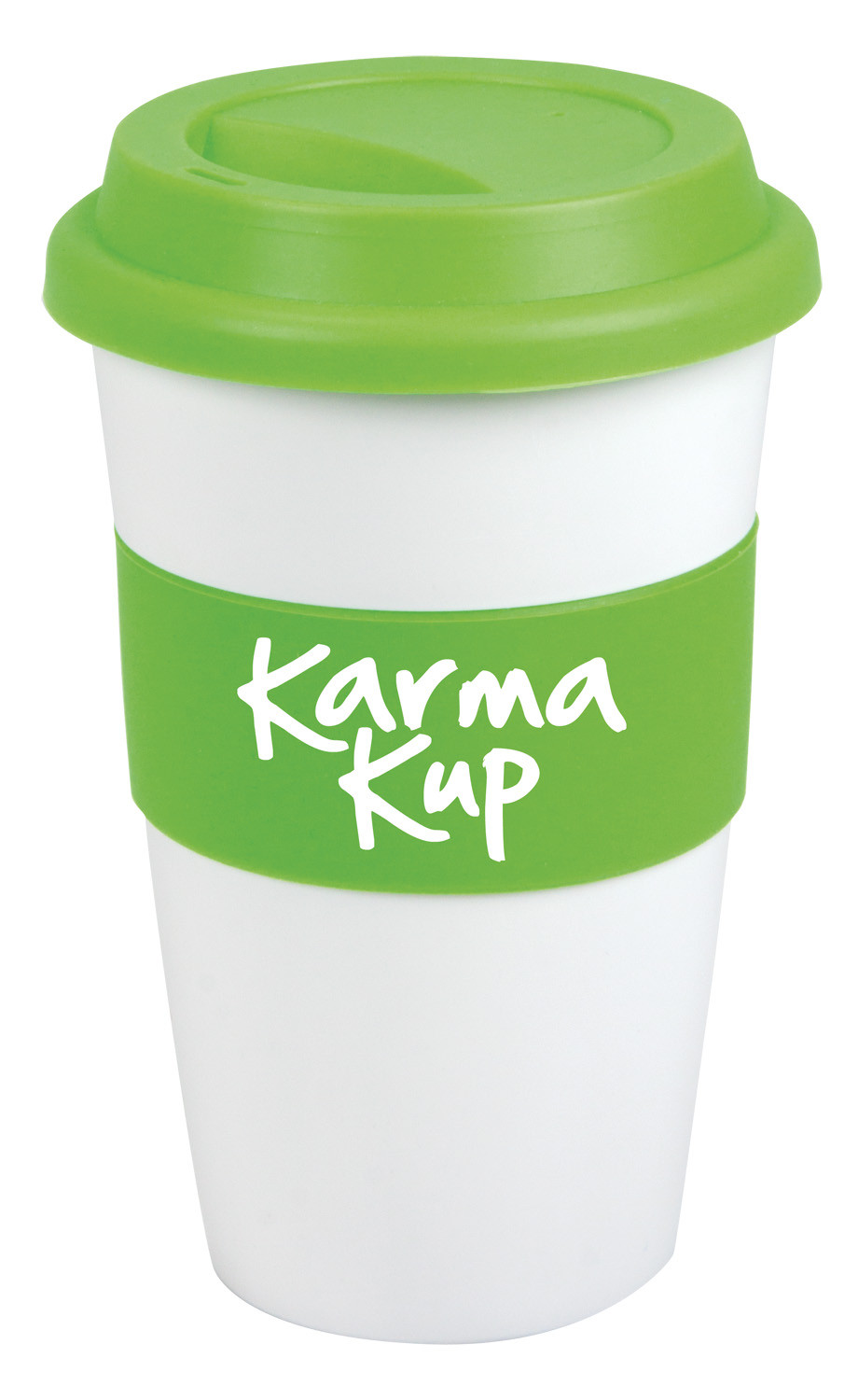 Coffee Cup / Mug 16oz/535ml Plastic Karma Kup Silicon Lid Reusable