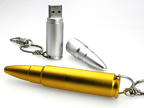 Usb Bullet Shape With Key Ring Attachment ( Factory Direct Moq)