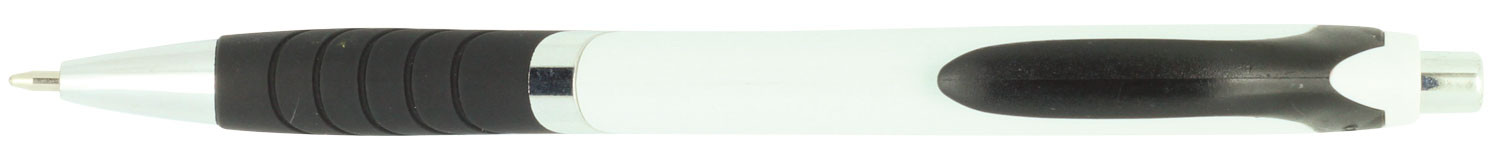 Pen Plastic Push Action Metal Trim Soft Rubberised Grip Explorer - 54463_68362.jpg