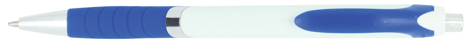 Pen Plastic Push Action Metal Trim Soft Rubberised Grip Explorer - 54463_68366.jpg