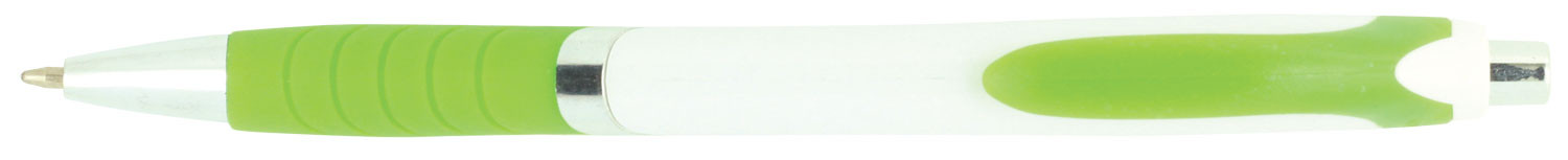 Pen Plastic Push Action Metal Trim Soft Rubberised Grip Explorer - 54463_68370.jpg