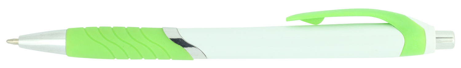 Pen Plastic Push Action Metal Trim Soft Rubberised Grip Explorer - 54463_68371.jpg