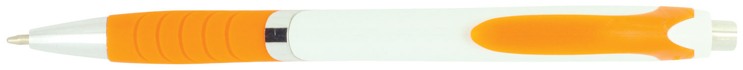 Pen Plastic Push Action Metal Trim Soft Rubberised Grip Explorer - 54463_68372.jpg