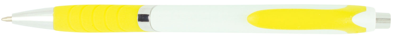 Pen Plastic Push Action Metal Trim Soft Rubberised Grip Explorer - 54463_68376.jpg