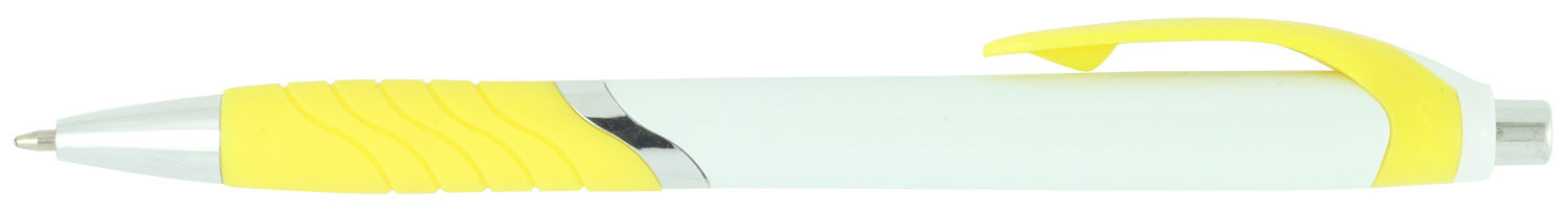 Pen Plastic Push Action Metal Trim Soft Rubberised Grip Explorer - 54463_68377.jpg