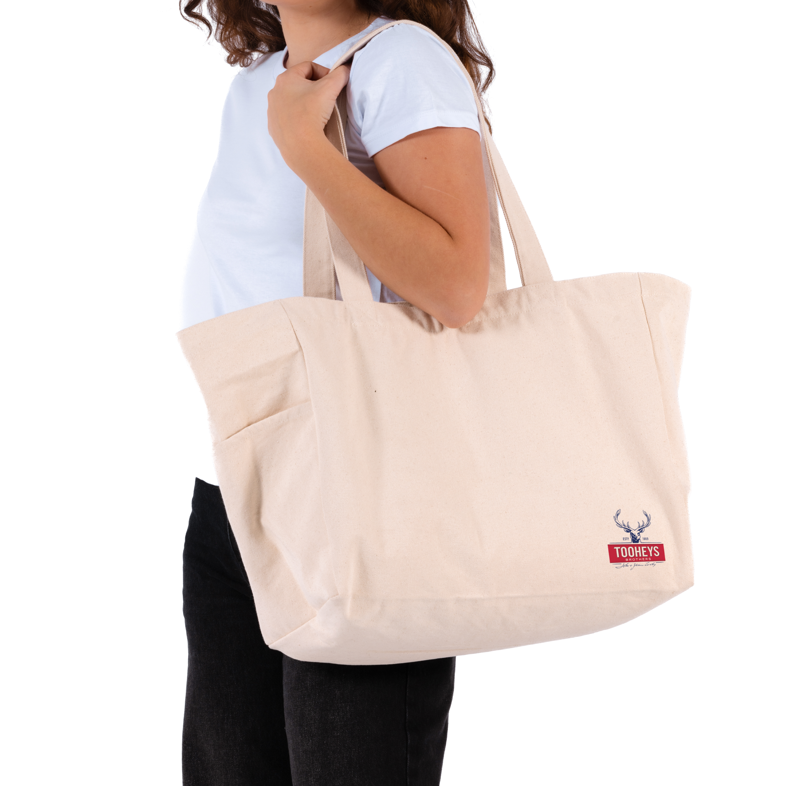 Bondi Canvas Tote Bag - Natural