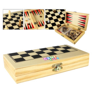 3 in 1 Wooden Play Case