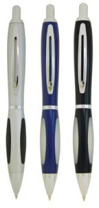 Pen Metal Silver Fittings Rubber Grip Parker Style Refill Aspen