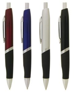 Pen Metal With Coloured Barrel And Black Rubber Grip Luxor