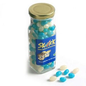 Jelly Beans in Tall Jar 220G (Mixed Colours or Corporate Colours)