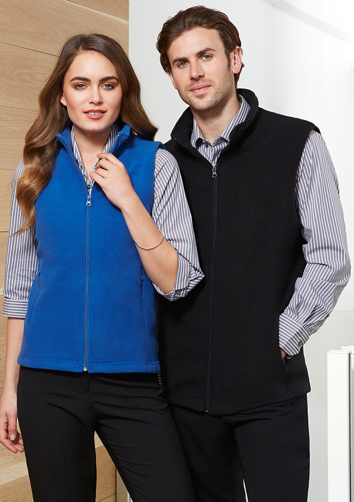Mens Plain Micro Fleece Vest
