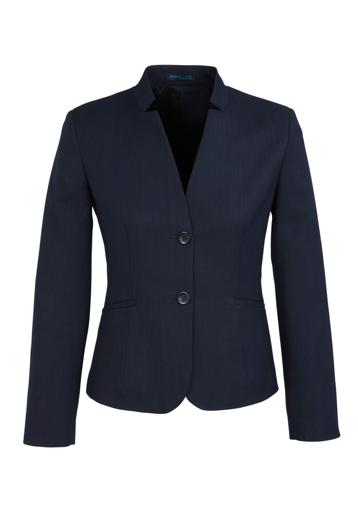 Ladies Short Jacket with Reverse Lapel - 43898_31295.jpg
