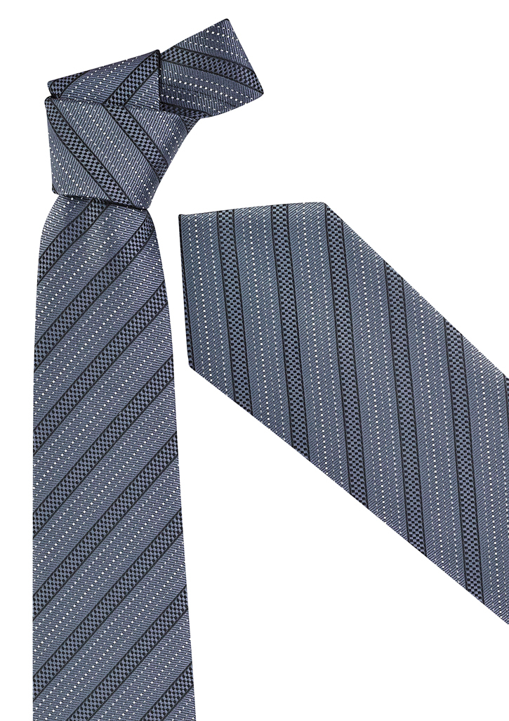 Mens Self Stripe Tie - 43940_31553.jpg