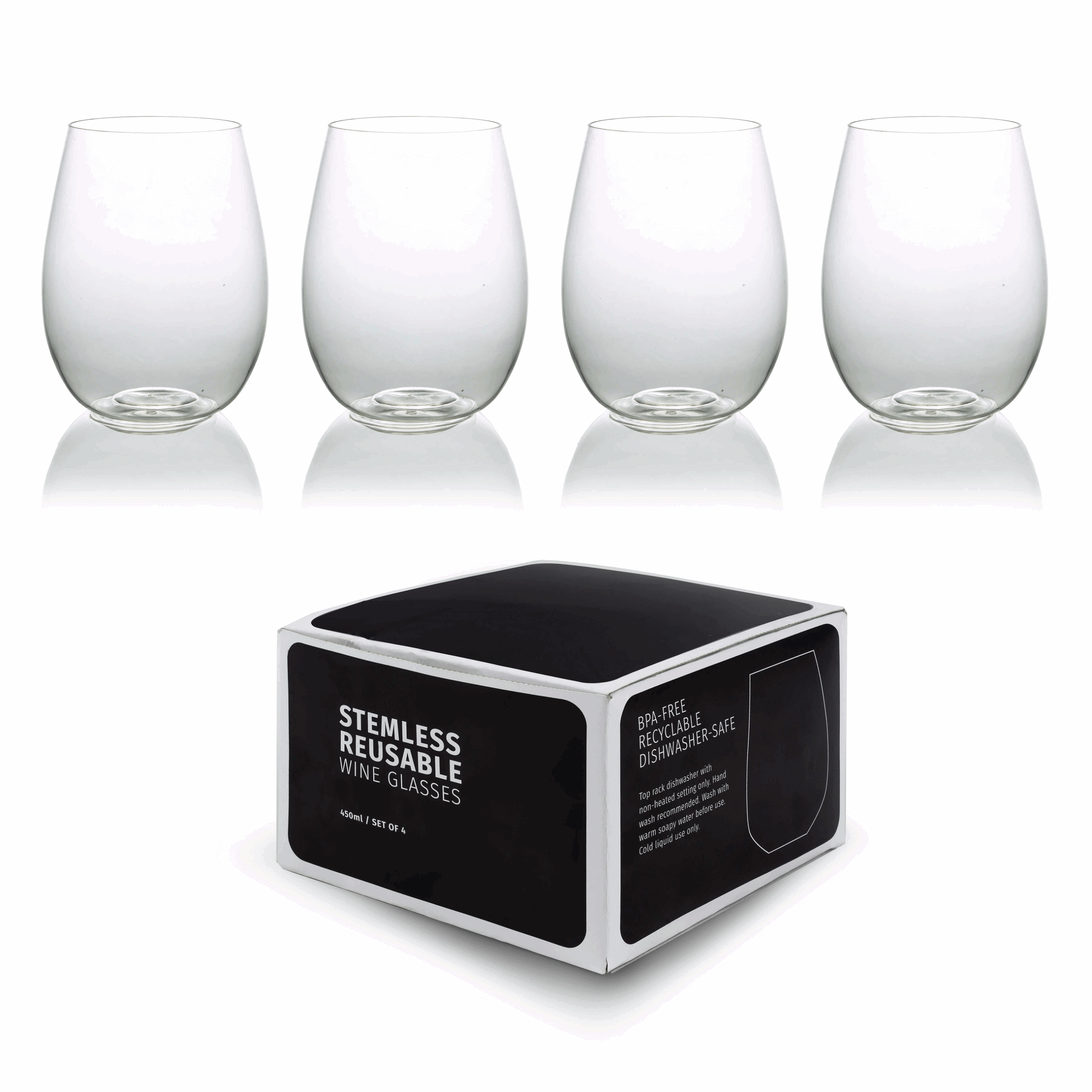 Acrylic Tumbler Set X 4 Made From Bpa Free Materials
