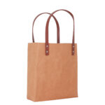 Washable Kraft Paper Bag With Pu Handle - 59368_84447.jpg