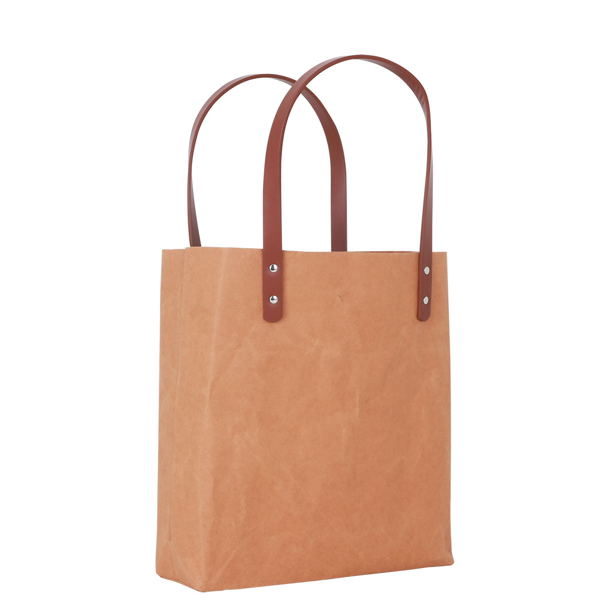 Washable Kraft Paper Bag With Pu Handle - 59368_84447.jpg