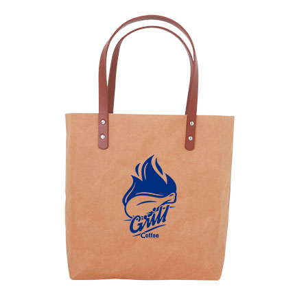 Washable Kraft Paper Bag With Pu Handle - 59368_84449.jpg