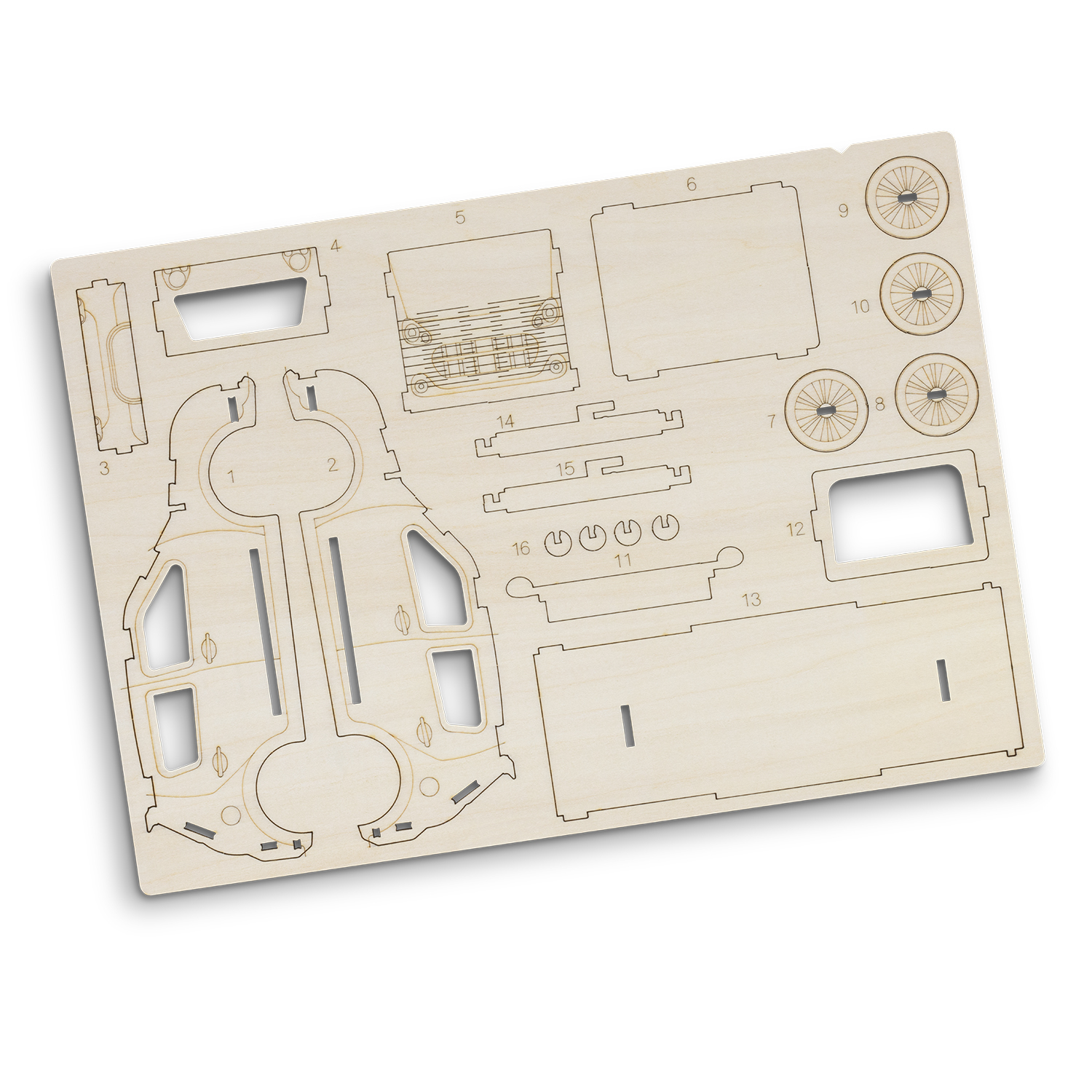 BRANDCRAFT Hatchback Car Wooden Model - 66561_129497.jpg