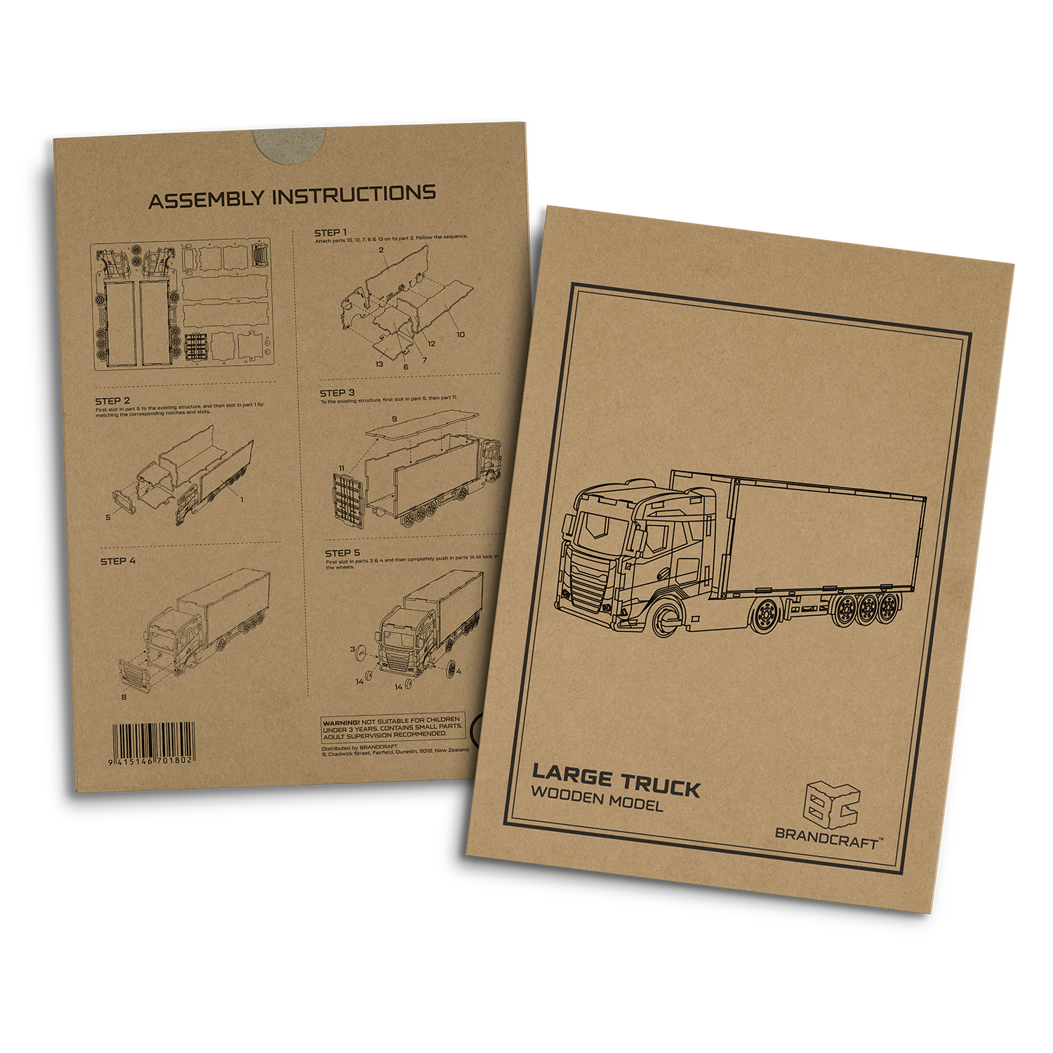 BRANDCRAFT Large Truck Wooden Model - 66566_129296.jpg