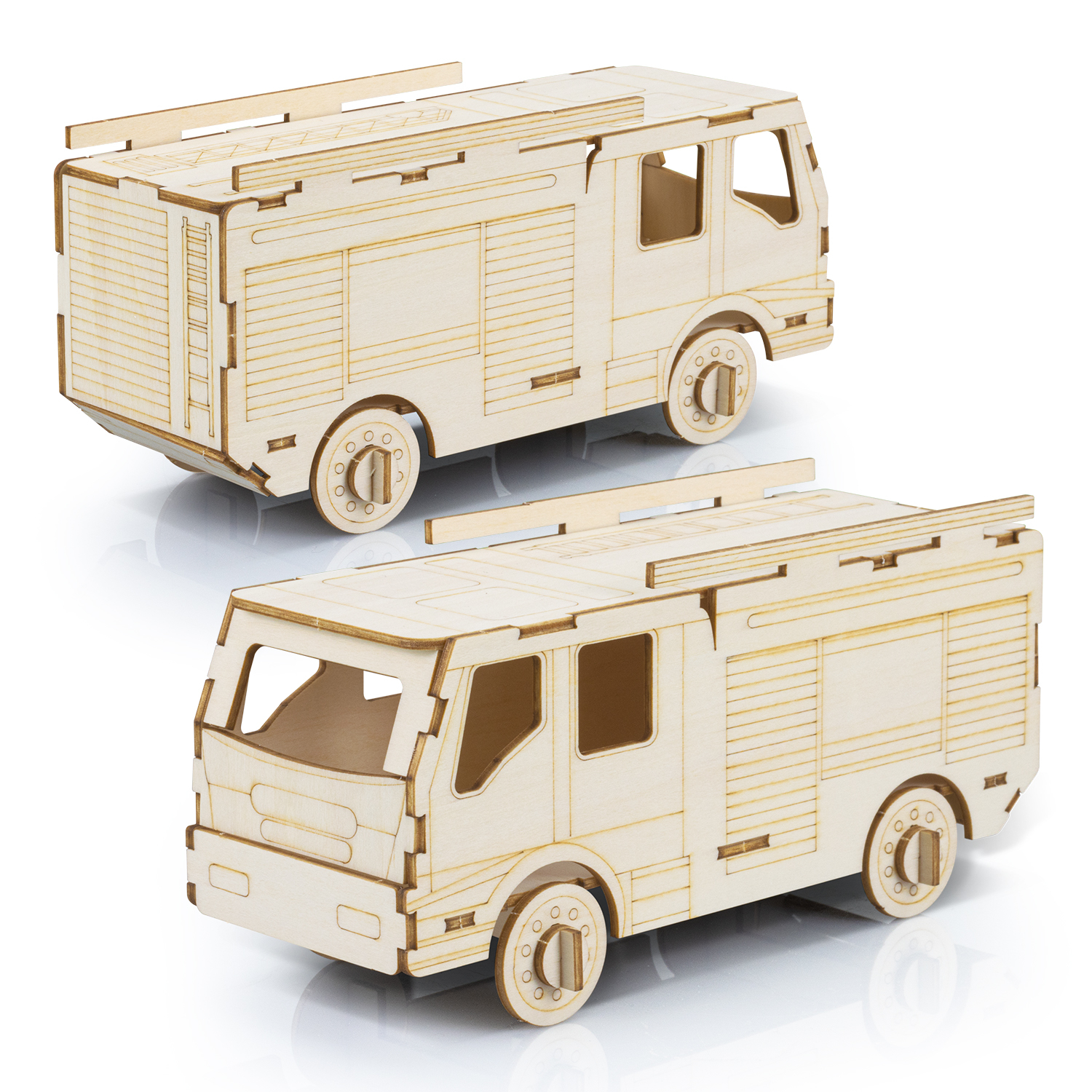 BRANDCRAFT Fire Truck Wooden Model - 66567_127093.jpg