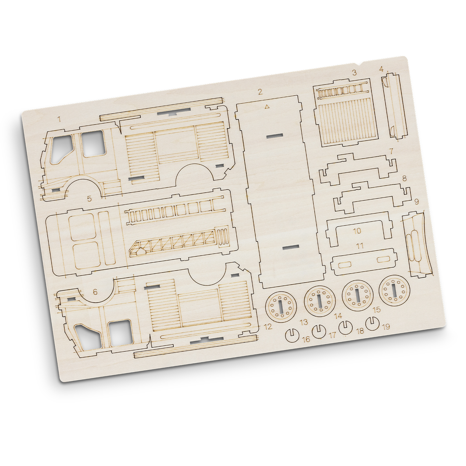 BRANDCRAFT Fire Truck Wooden Model - 66567_127452.jpg