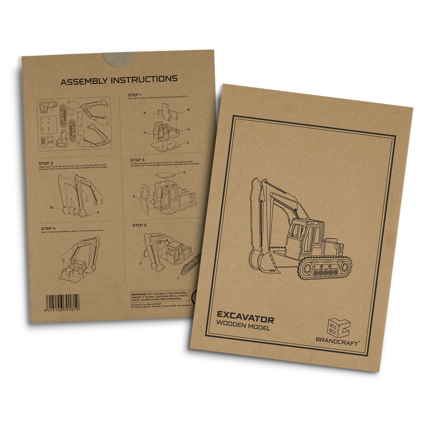 BRANDCRAFT Excavator Wooden Model - 66568_128732.jpg