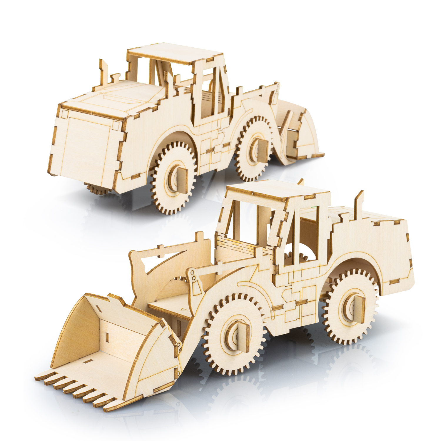 BRANDCRAFT Wheel Loader Wooden Model - 66570_128680.jpg