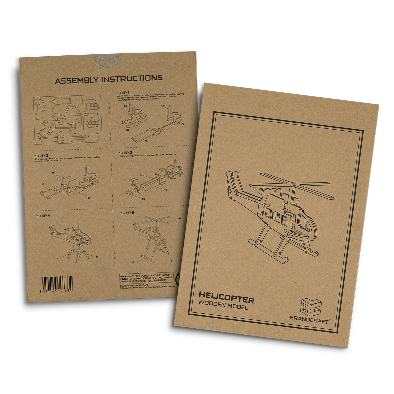 BRANDCRAFT Helicopter Wooden Model - 66573_126177.jpg