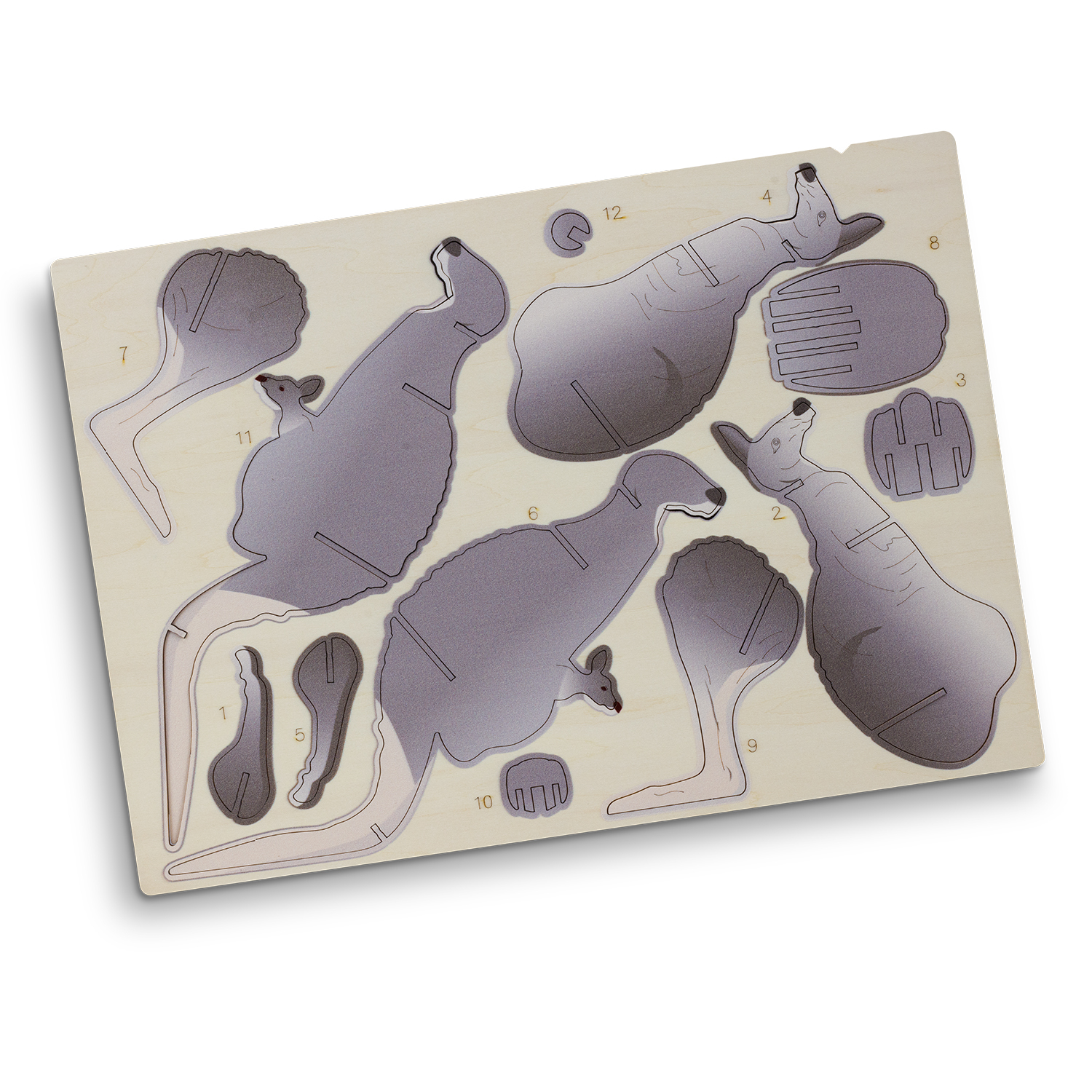 BRANDCRAFT Kangaroo Wooden Model - 66577_125490.jpg