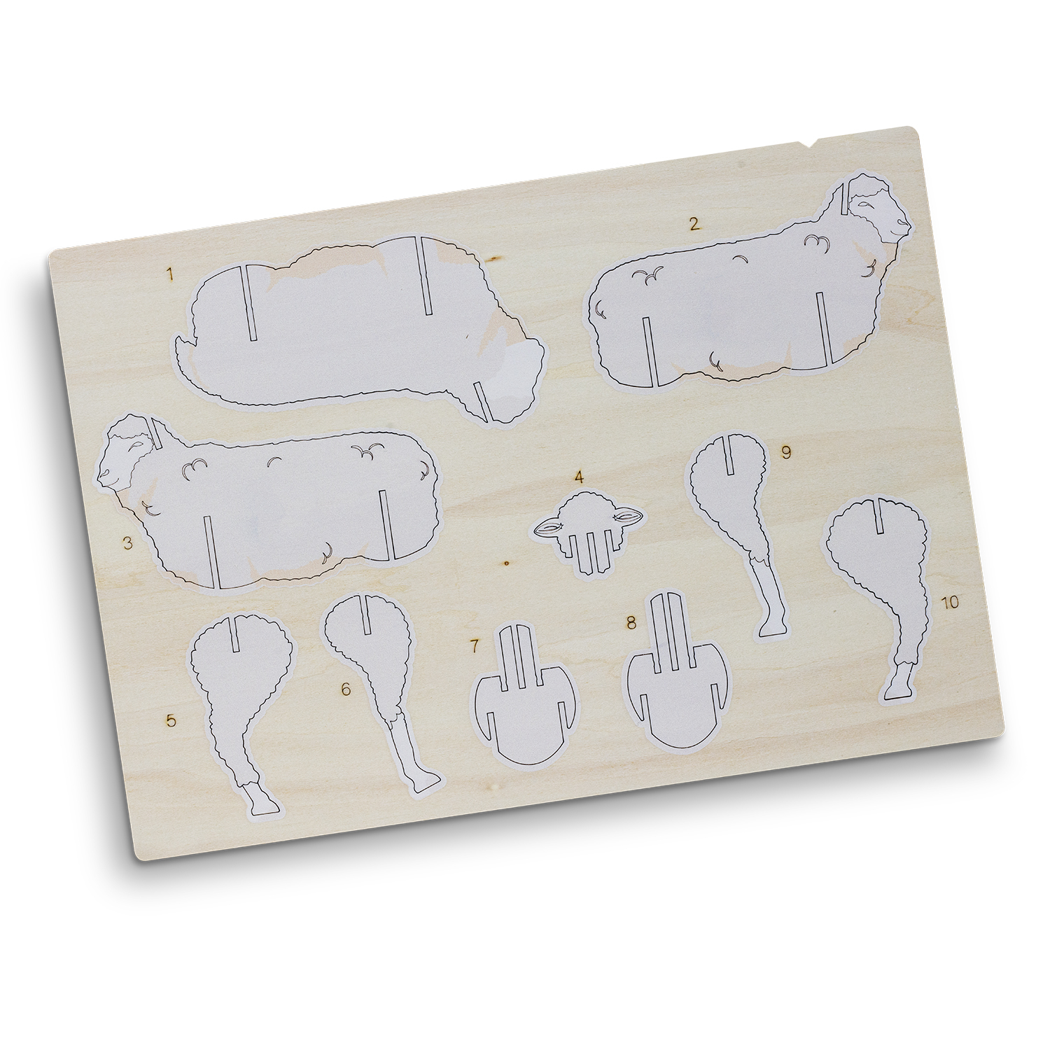 BRANDCRAFT Sheep Wooden Model - 66581_127010.jpg