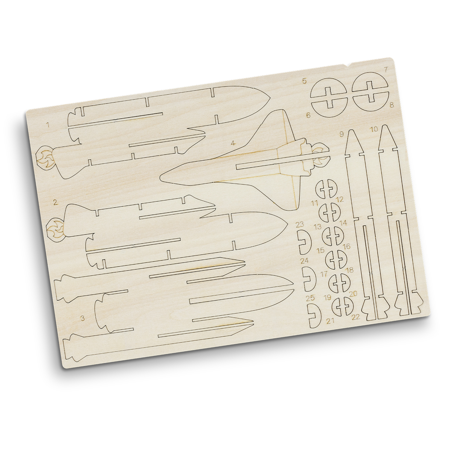 BRANDCRAFT Rocket Ship Wooden Model - 66584_127690.jpg