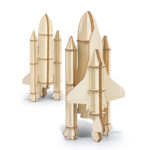 BRANDCRAFT Rocket Ship Wooden Model - 66584_128061.jpg