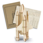 BRANDCRAFT Rocket Ship Wooden Model - 66584_128335.jpg