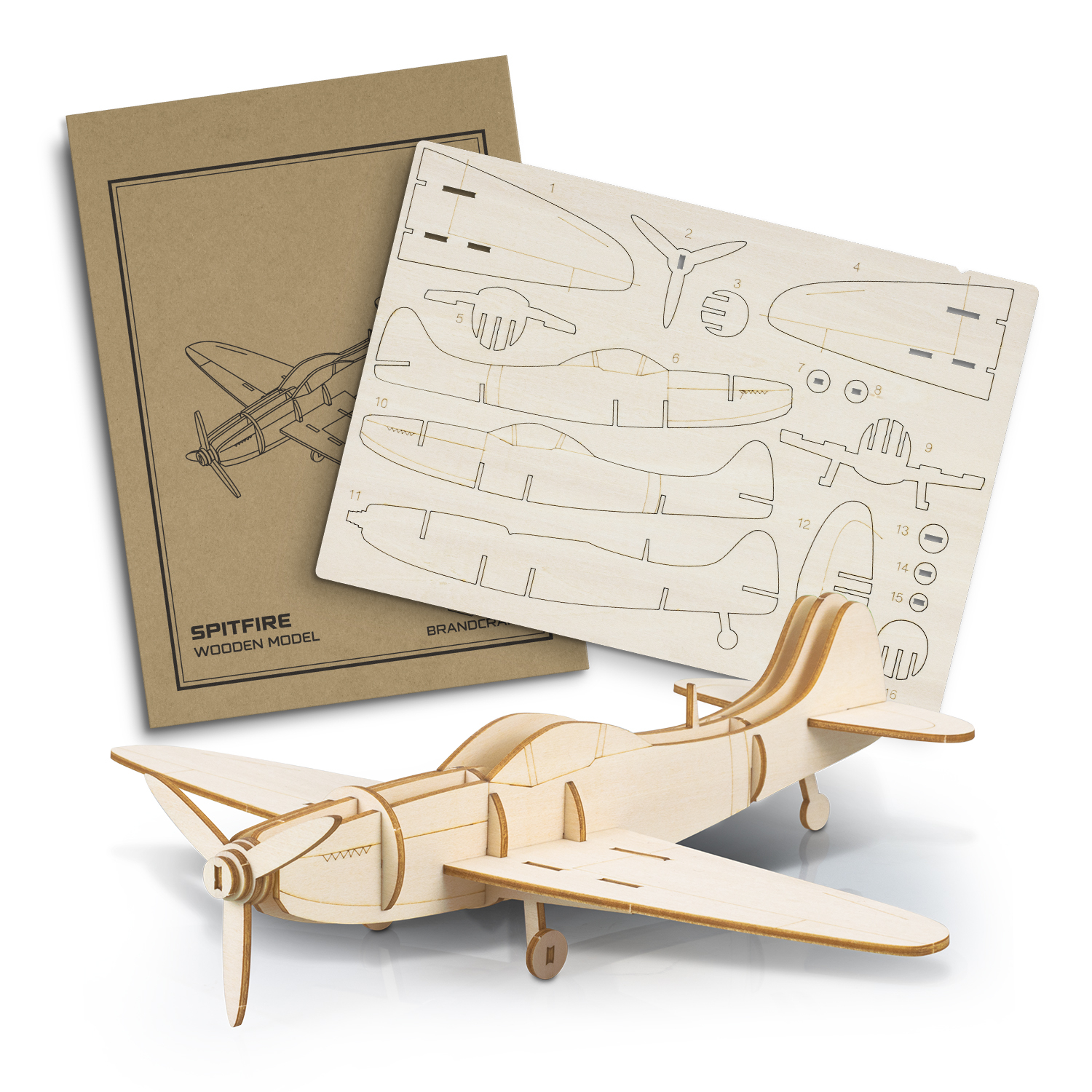 BRANDCRAFT Spitfire Wooden Model - 66586_128826.jpg
