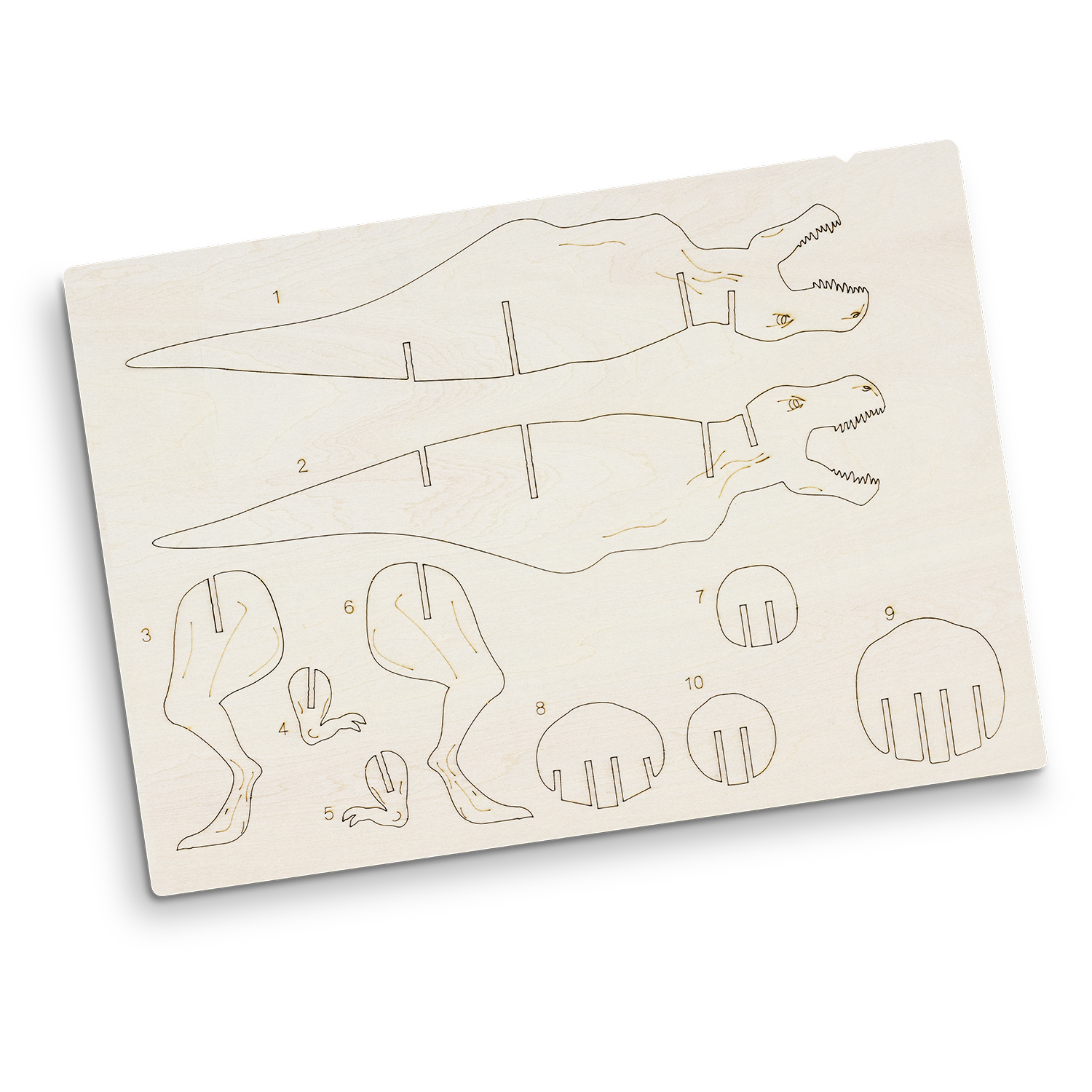 BRANDCRAFT Tyrannosaurus Rex Wooden Model - 66587_127539.jpg